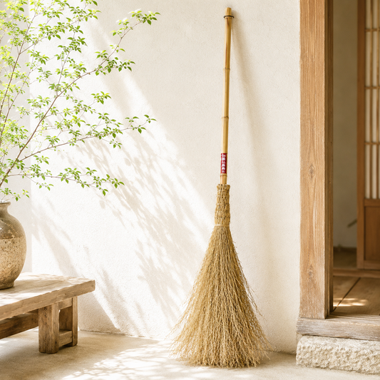 竹ぼうき 「友好」5段仕様 油抜き加工【法人専用 15本入】